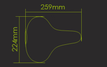 saddle size